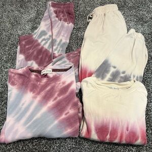Knox Rose Tie-Dye Sweatpants & sweater - set of 2 outfits
